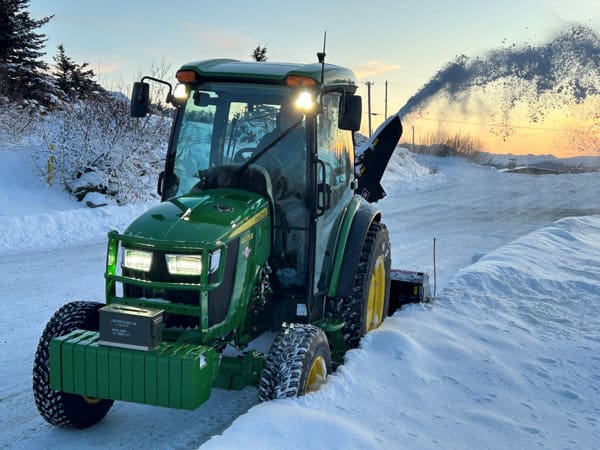 Plowing Anchorage Hillside